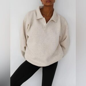 Rumored Cream Pullover Sweatshirt. Slight marks pictured.